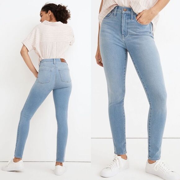 Madewell 10" High-Rise Roadtripper Supersoft Jeggings in Mcleod Wash 26 - Picture 2 of 7